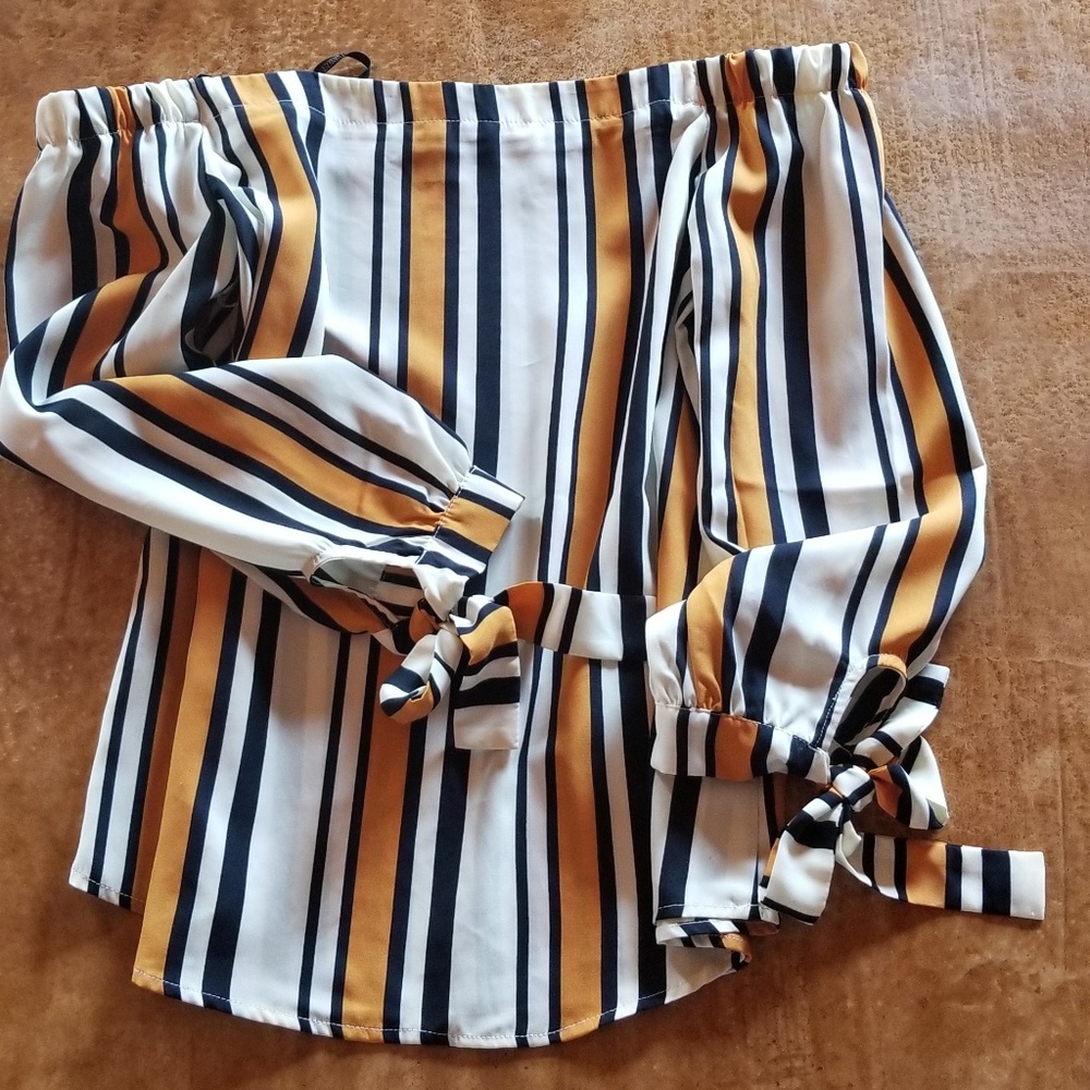 Sleeveless Striped Shirt